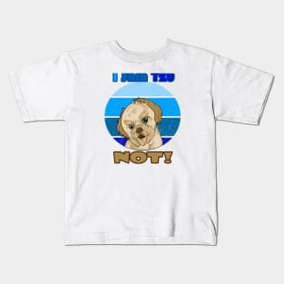 I Shih Tzu Not For dog lovers mix Kids T-Shirt